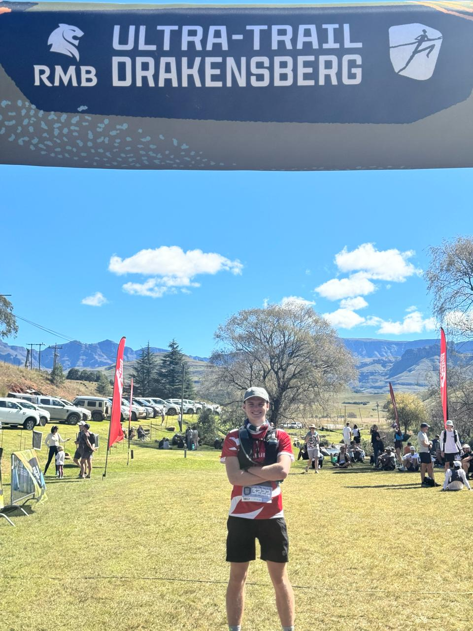 Daniel French at the Ultra Trail Drakensberg - youngest finisher in the race's history